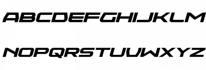 Neutron Dance Expanded Italic Fonte MAIÚSCULAS