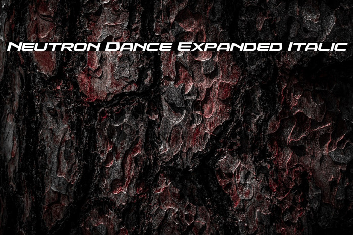 Neutron Dance Expanded Italic Example 1