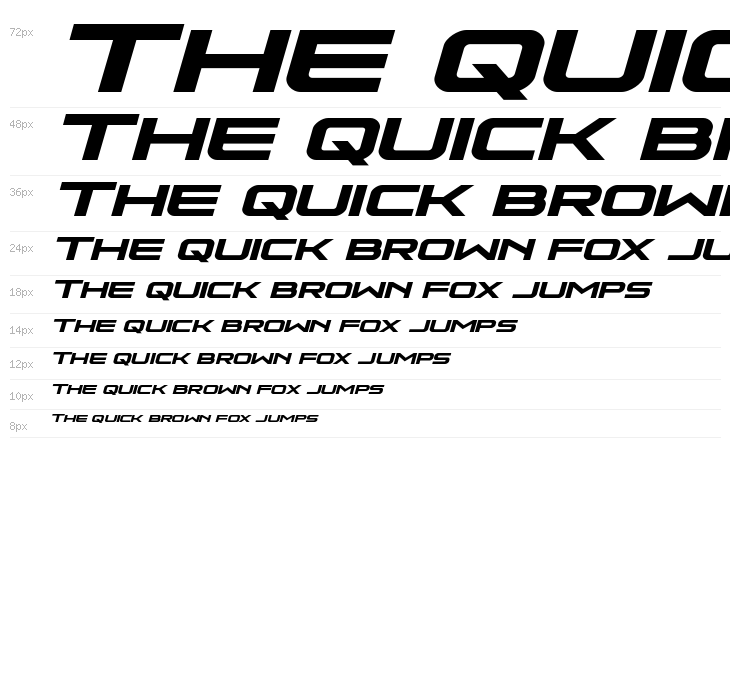 Neutron Dance Expanded Italic Waterfall