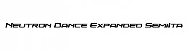 Neutron Dance Expanded SemiIta  Descarca Fonturi Gratis