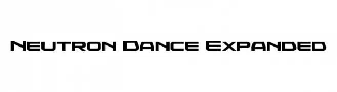 Neutron Dance Expanded  Скачать бесплатные шрифты