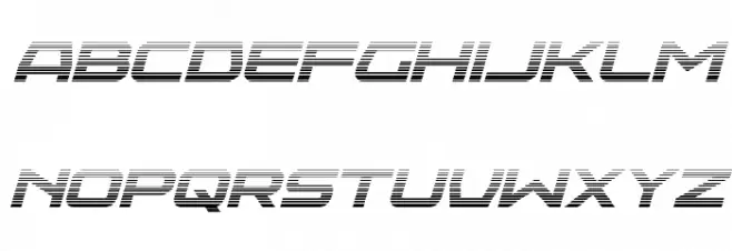 Neutron Dance Gradient Italic Polices MAJUSCULES