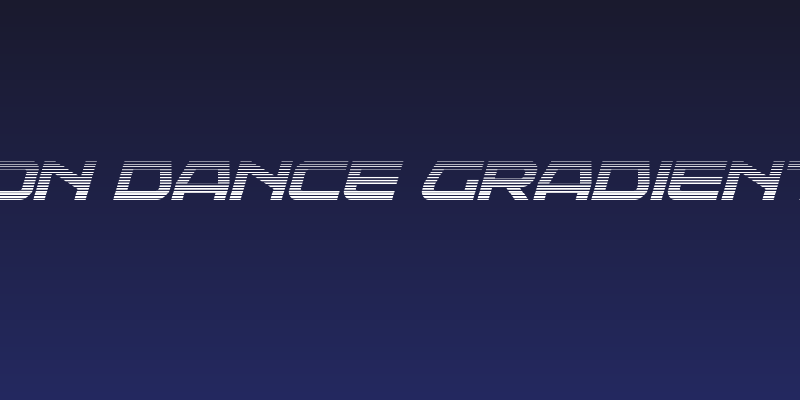Neutron Dance Gradient Italic Social Header