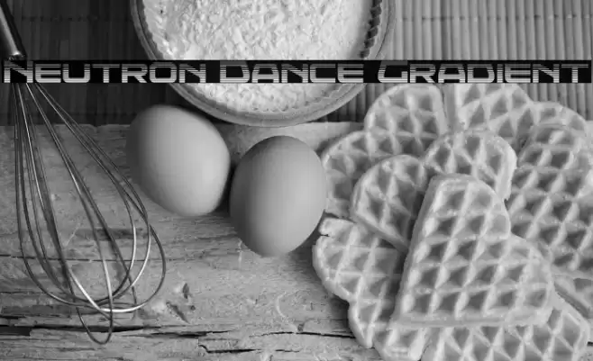 Neutron Dance Gradient Font examples