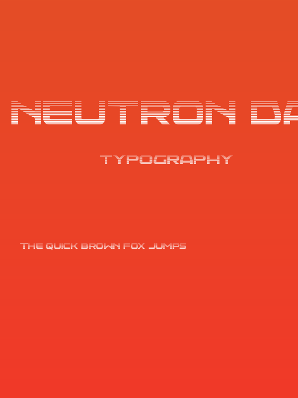 Neutron Dance Gradient Poster