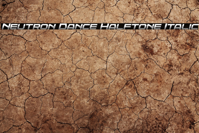 Neutron Dance Halftone Italic Example 1