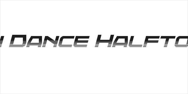 Neutron Dance Halftone Italic Logo