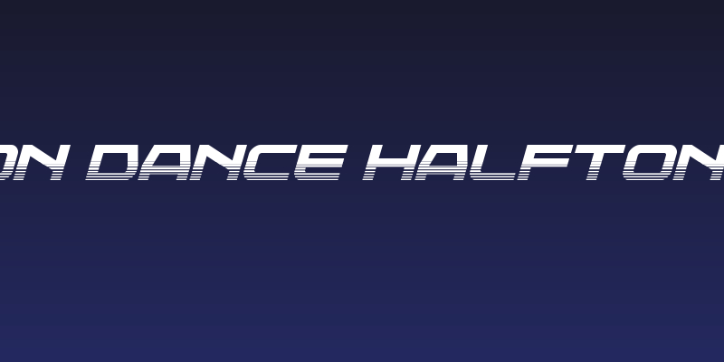 Neutron Dance Halftone Italic Social Header