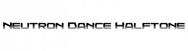 Neutron Dance Halftone  Descarca Fonturi Gratis