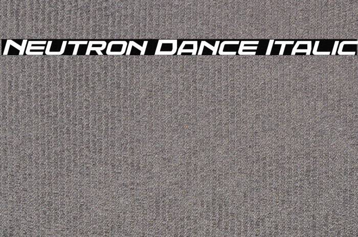 Neutron Dance Italic Example 1