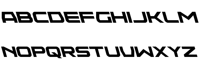 Neutron Dance Leftalic Font LOWERCASE