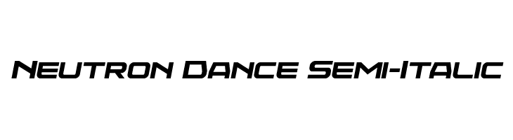 Neutron Dance Semi-Italic  नि: शुल्क फ़ॉन्ट्स डाउनलोड
