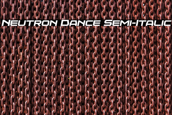 Neutron Dance Semi-Italic Example 1