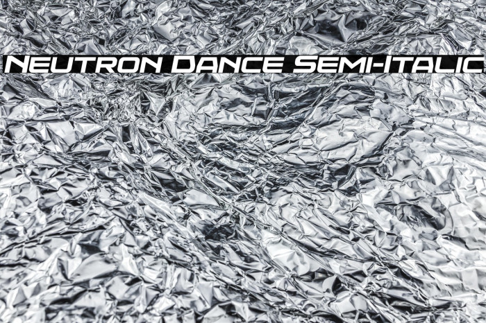 Neutron Dance Semi-Italic Example 3