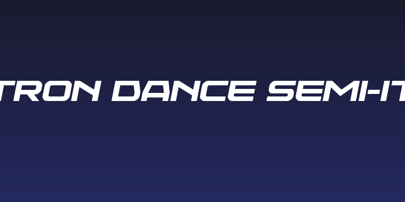 Neutron Dance Semi-Italic Social Header