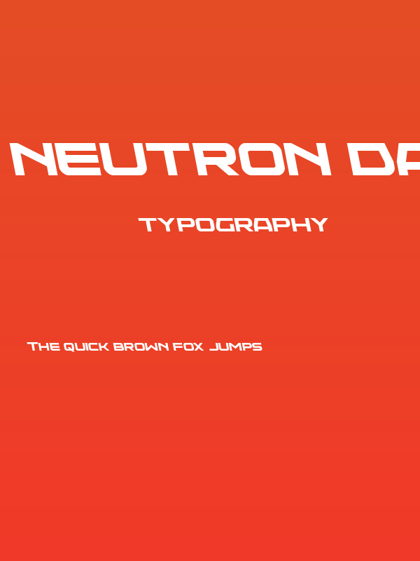 Neutron Dance Semi-Leftalic Poster