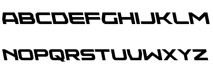 Neutron Dance Semi-Leftalic Font LOWERCASE