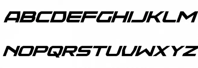 Neutron Dance Super-Italic Fonte MAIÚSCULAS