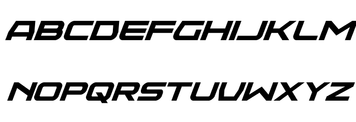 Neutron Dance Super-Italic Font LOWERCASE