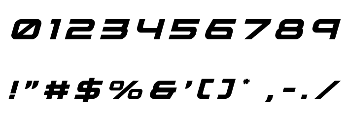 Neutron Dance Title Italic Font OTHER CHARS