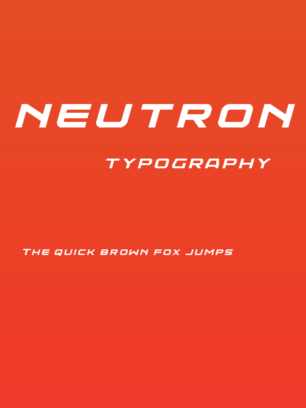 Neutron Dance Title Italic Poster