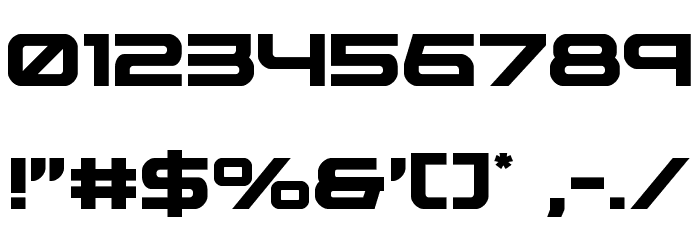 Neutron Dance Font OTHER CHARS