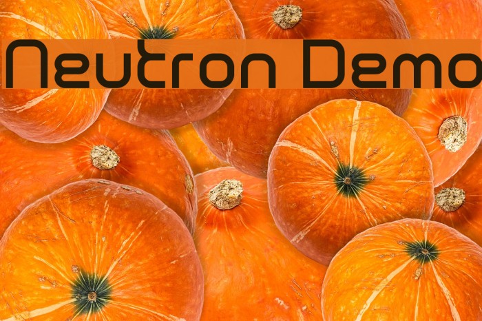 Neutron Demo Font examples