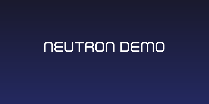 Neutron Demo Social Header