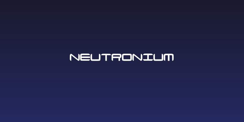 Neutronium Social Header