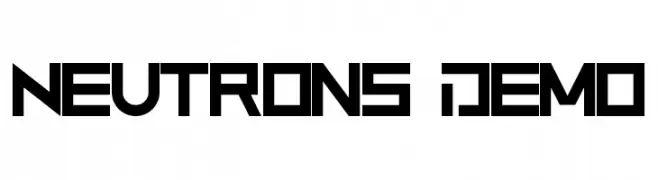Neutrons Demo  नि: शुल्क फ़ॉन्ट्स डाउनलोड