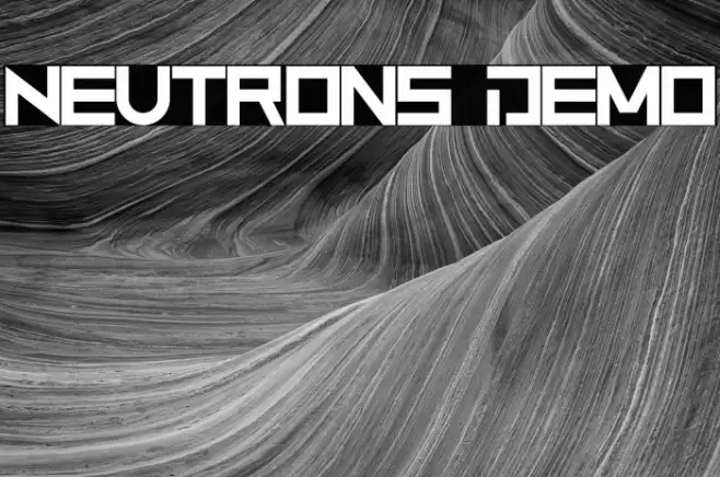Neutrons Demo Font examples