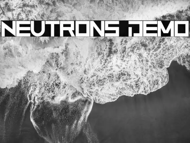 Neutrons Demo Font examples