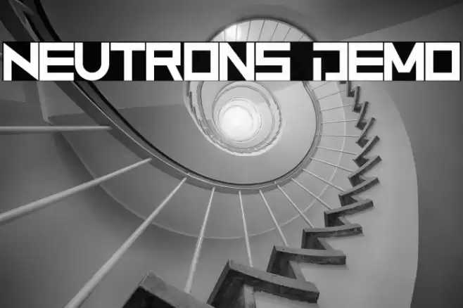Neutrons Demo Font examples