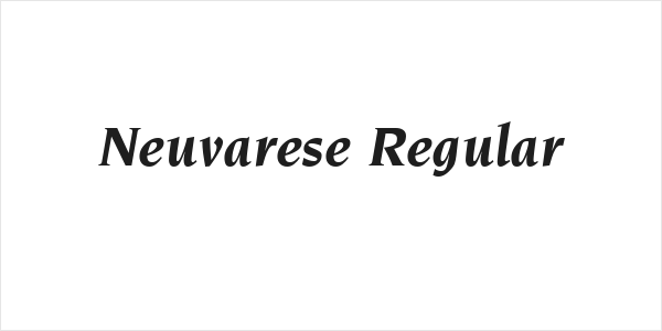 Neuvarese Regular Logo