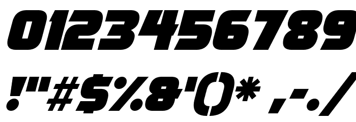 Never Better Italic Font OTHER CHARS