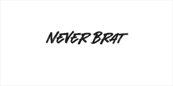 Never Brat Logo