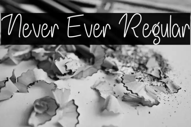 Never Ever Regular Example 3