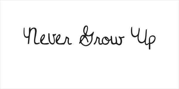 Never Grow Up Logo