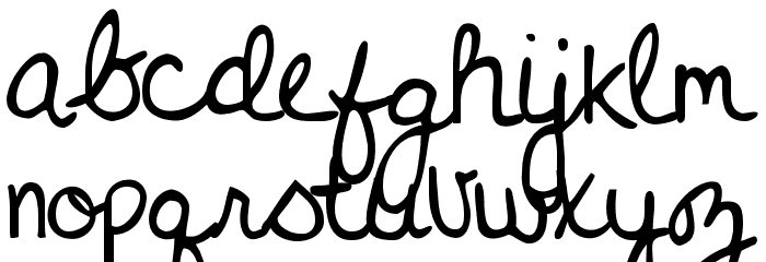 Never Grow Up Font LOWERCASE