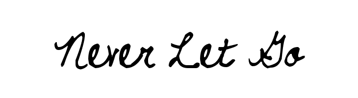 Never Let Go  Frei Schriftart Herunterladen