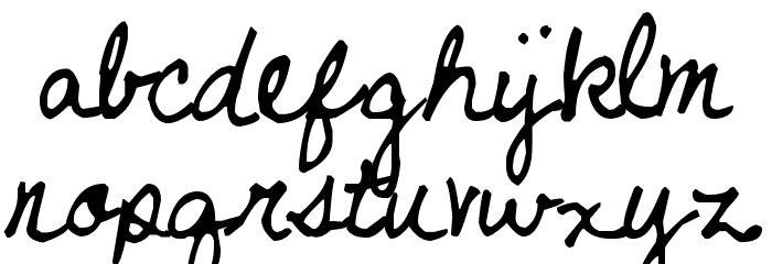Never Let Go Font LOWERCASE