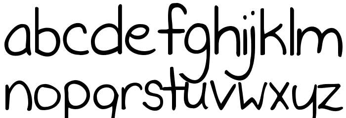Never Say Never Font LOWERCASE