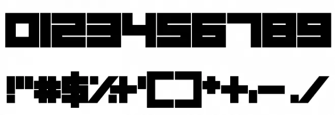 Never Surrender Font OTHER CHARS