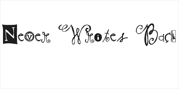 Never Writes Back Logo