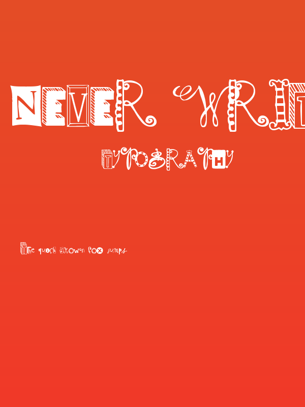 Never Writes Back Poster