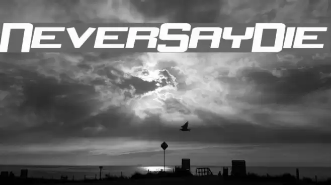 NeverSayDie Font examples