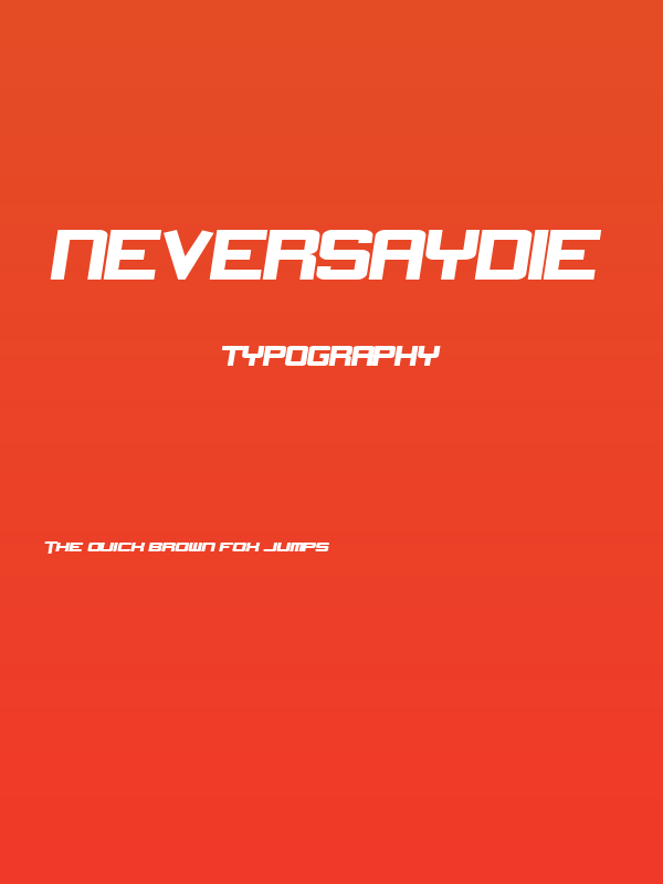 NeverSayDie Poster
