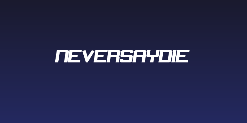 NeverSayDie Social Header