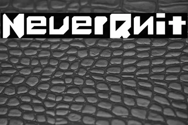 Never_Quit Font examples