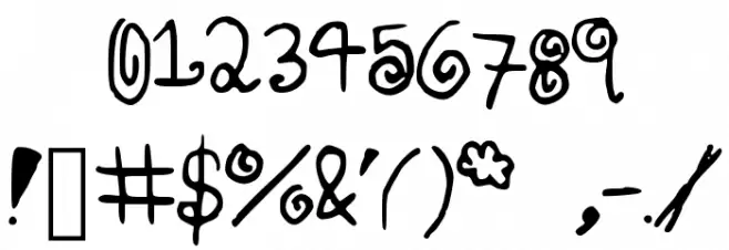 NevermindMe Font OTHER CHARS